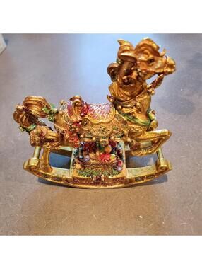 San Francisco Music Box Co Christmas Carousel Horse Musical Figurine Toyland
